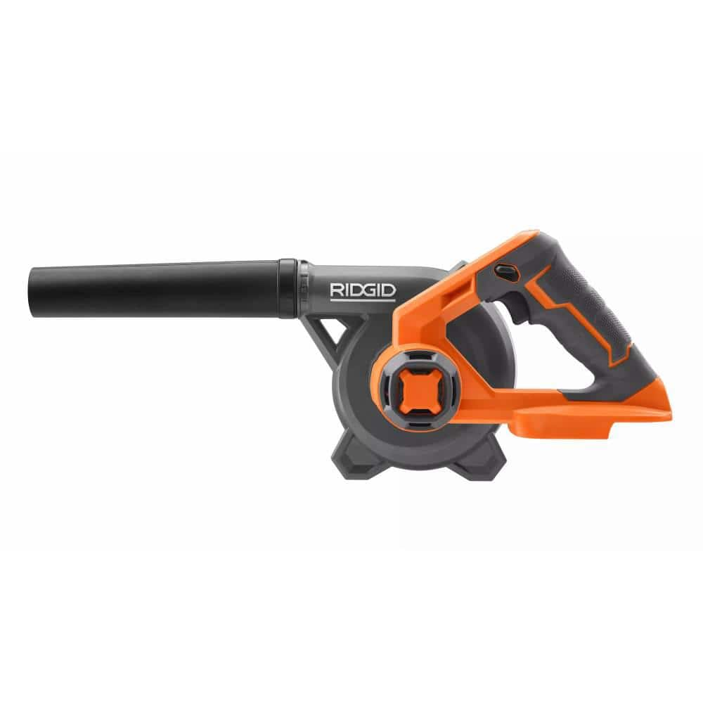 RIDGID 18V Lithium-Ion Cordless Compact Jobsite Blower with Inflator/Deflator Nozzle R86043B