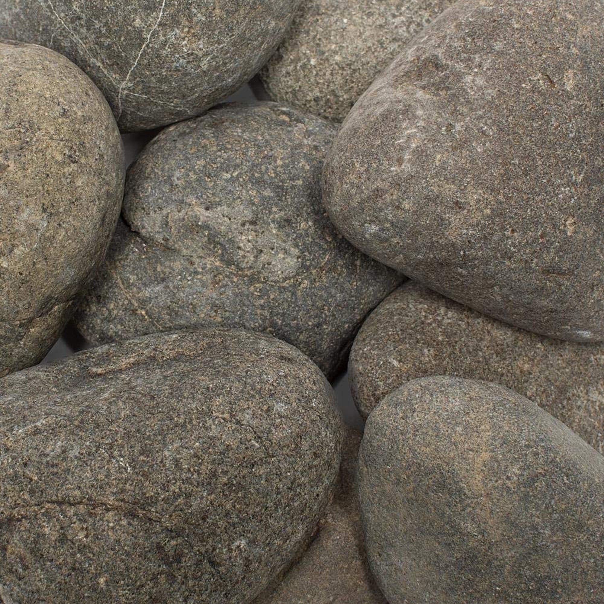 Rainforest Outdoor Decorative Natural Stone, River Pebbles, Grey, 1-3