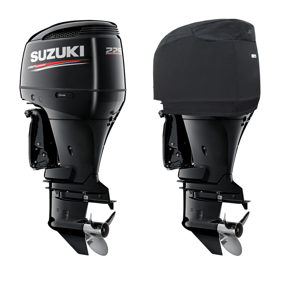 Oceansouth Heavy Duty Vented Cover for Suzuki Outboard V6 3.6L - DF200， DF225， DF250 (2003-2023)