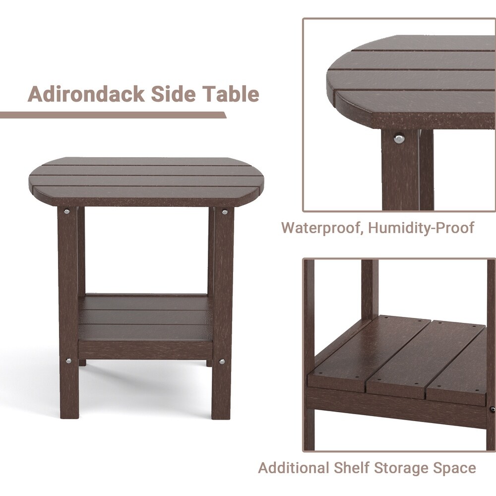 Outdoor Side Table for Adirondack Chairs   Weather Resistant Humidity Proof Waterproof Stain Proof Accent Tables