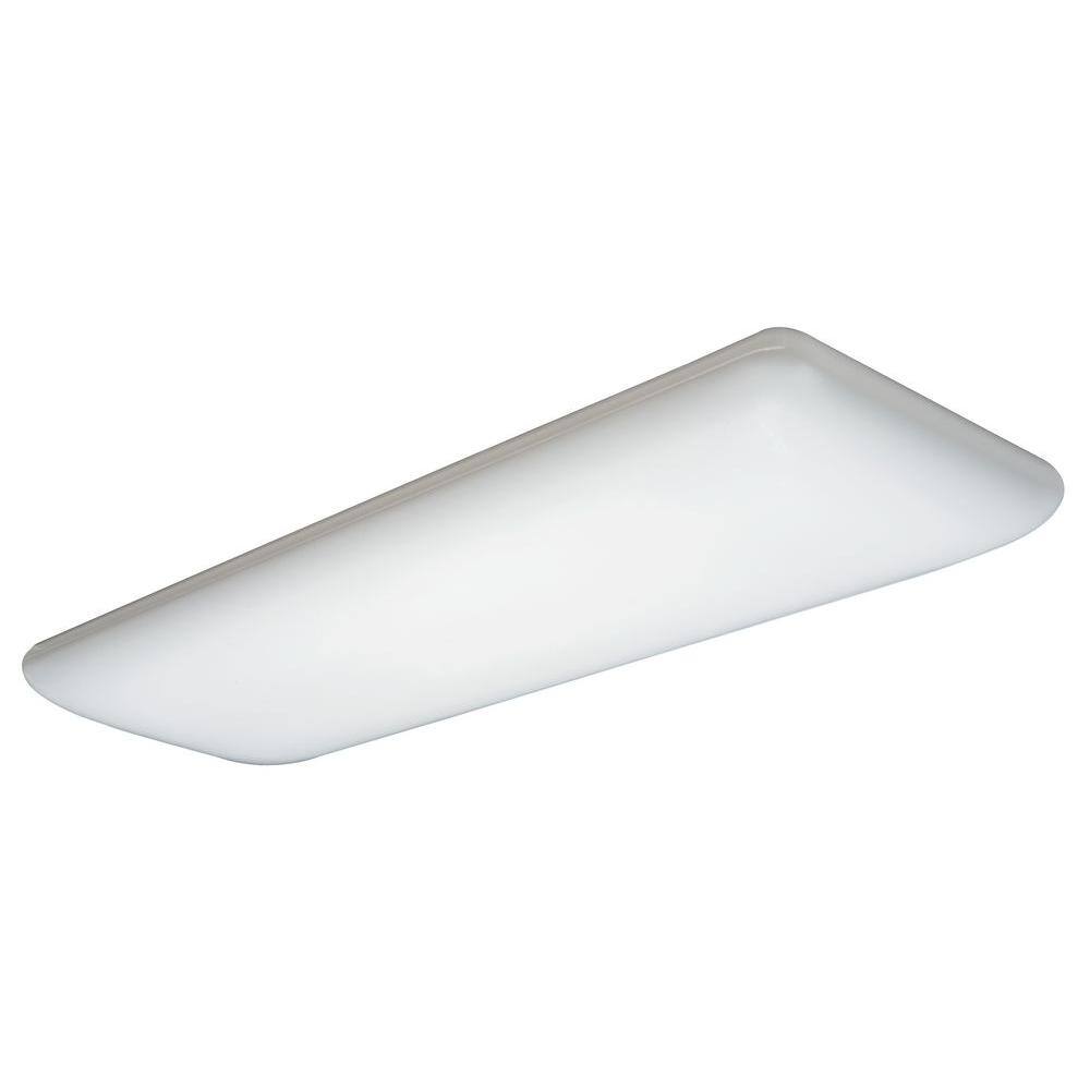 Lithonia Lighting 4-Light White Fluorescent Ceiling Light 10642RE