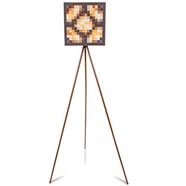 Ukonic Minecraft Glowstone Tripod Floor Lamp 62 Inches Tall