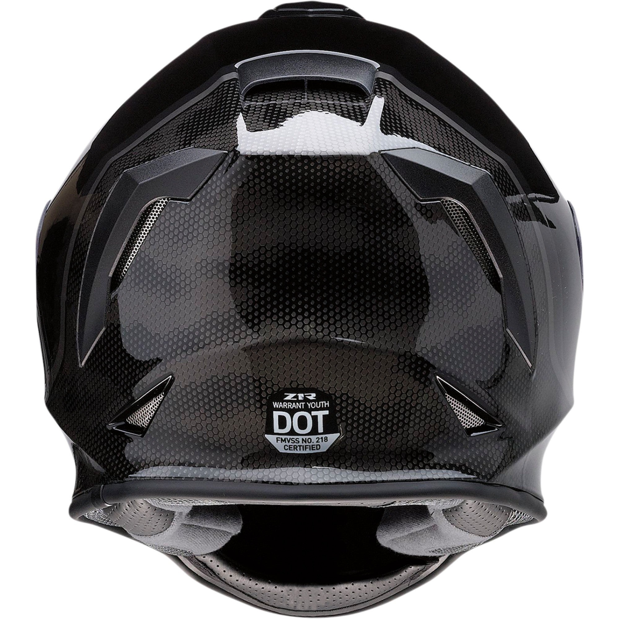 Z1R Warrant Kuda Youth Motorcycle Helmet Black SM