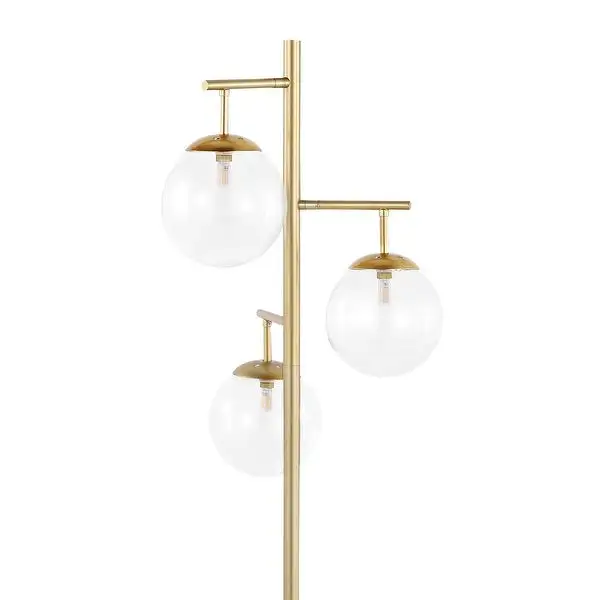 GetLedel 68.9-inch 3-Light Tree Floor Lamp with Glass Shades