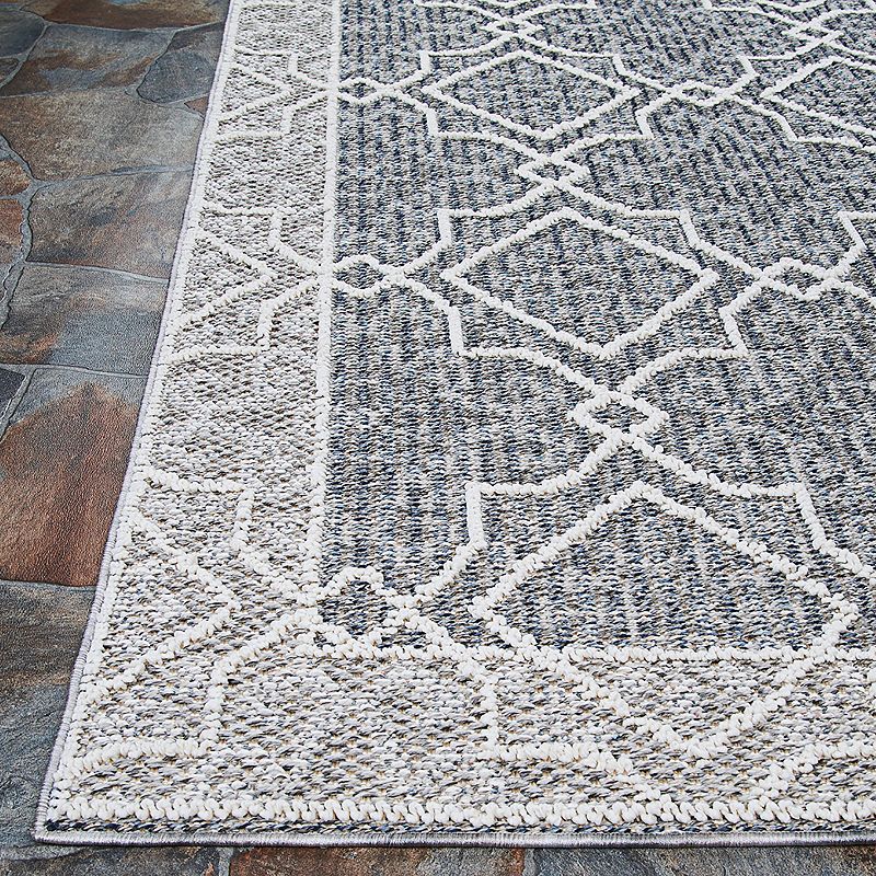 Couristan Fresco Dutch Graystone-Cotton Indoor/Outdoor Area Rug