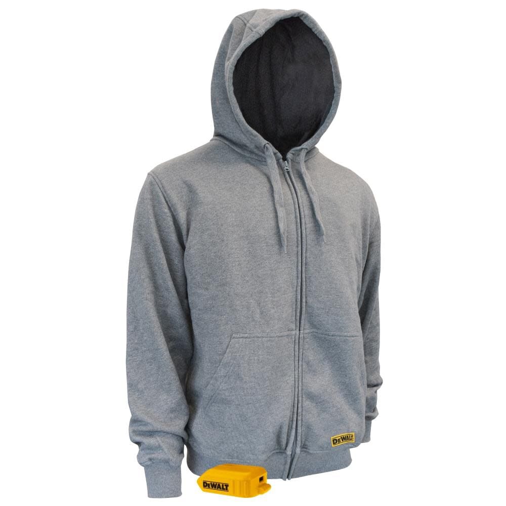 DEWALT Heavy Duty Hoodie French Terry Heather Gray (Bare Tool) XL DCHJ080B-XL from DEWALT