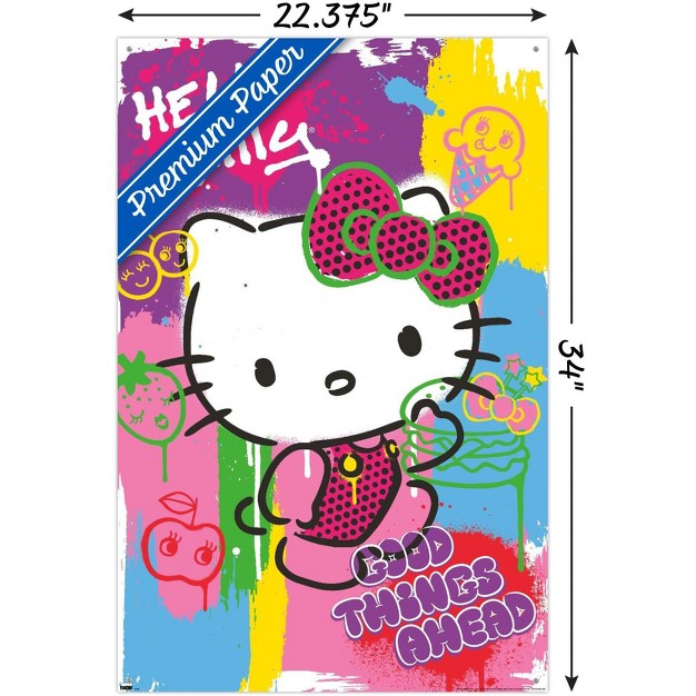 Trends International Hello Kitty Pop Art Unframed Wall Poster Prints