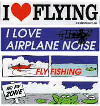 Designer Decal No Fly Zone/Bumper Sticker