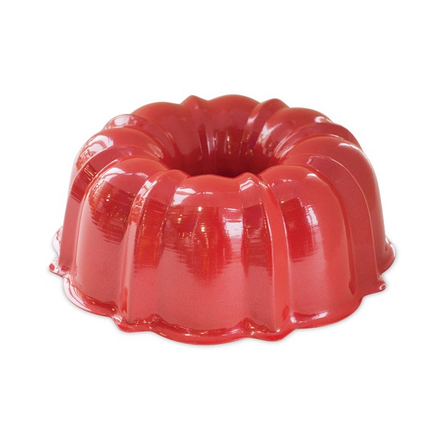 Nordic Ware Formed Bundt Pan 12 Cup In Red