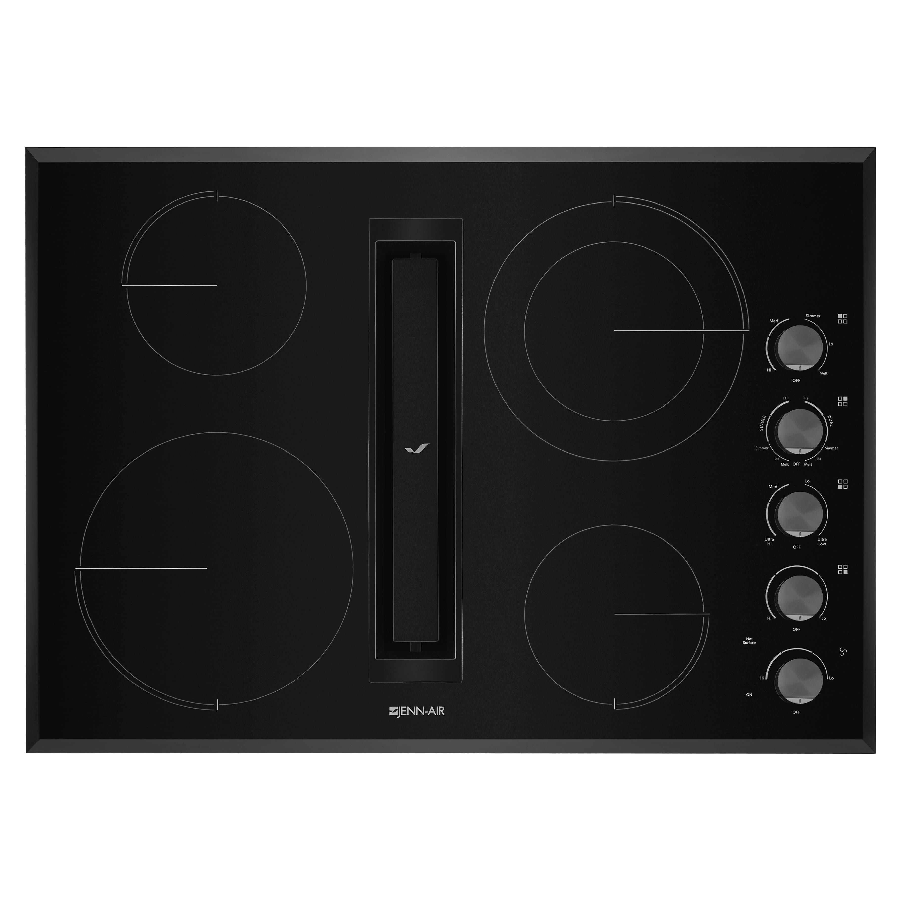 JennAir 30-inch Built-In  Elecctric Cooktop with JX3�Downdraft Ventilation System JED3430GB