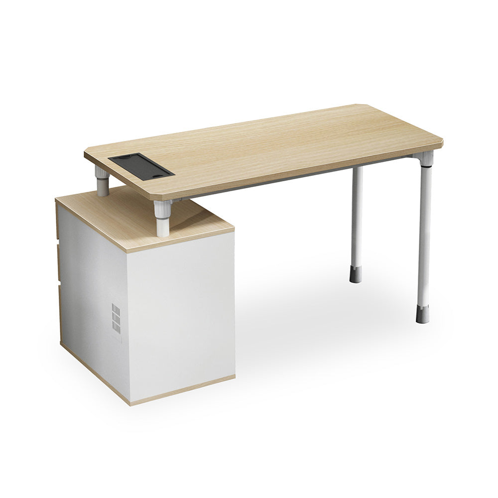 RAVEN SINGLE Workstation 140cm - Natural White