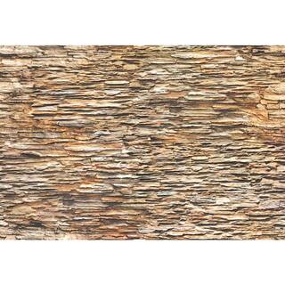 Dundee Deco 3D Falkirk Renfrew 37 in. x 26 in. Brown Faux Slate PVC Decorative Wall Paneling (5-Pack) REHD185FB-5