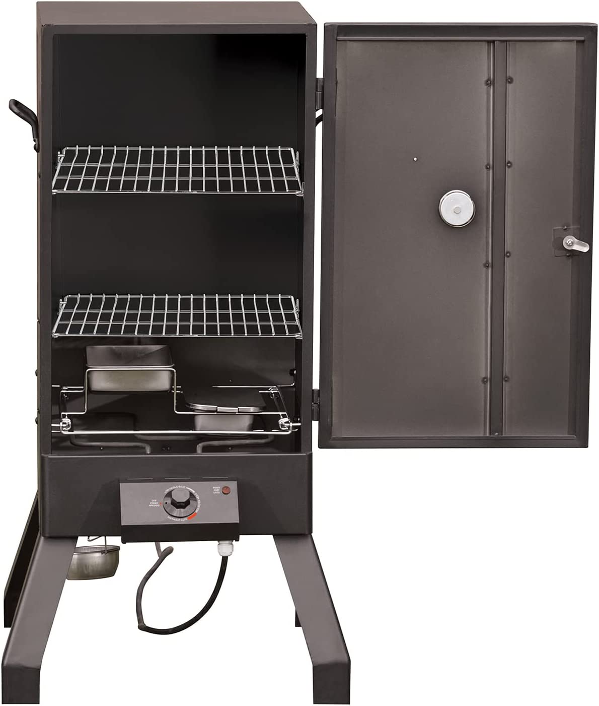 Masterbuilt MB20077618 Analog Electric Smoker with 2 Smoking Racks， 30 inch， Black