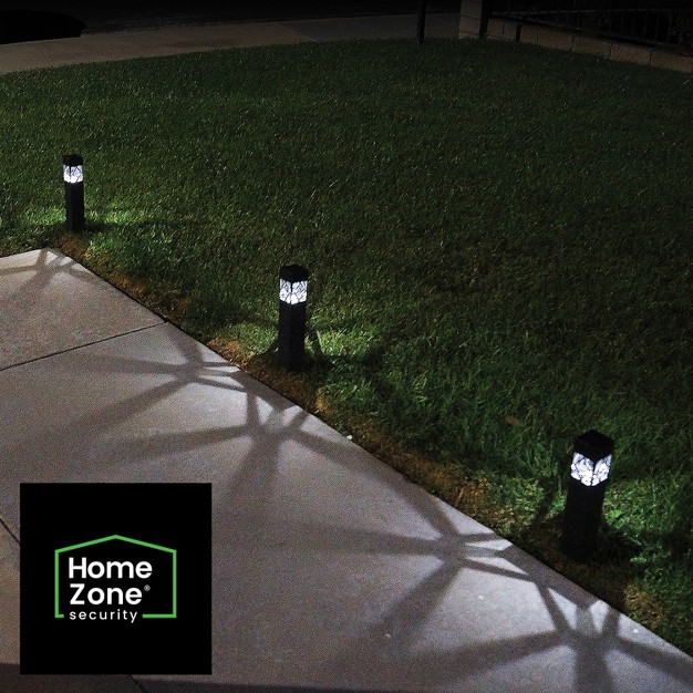 Home Zone Security Solar Decorative Integrated Led Walkway Lights 4 Lumens Each 8 Pack