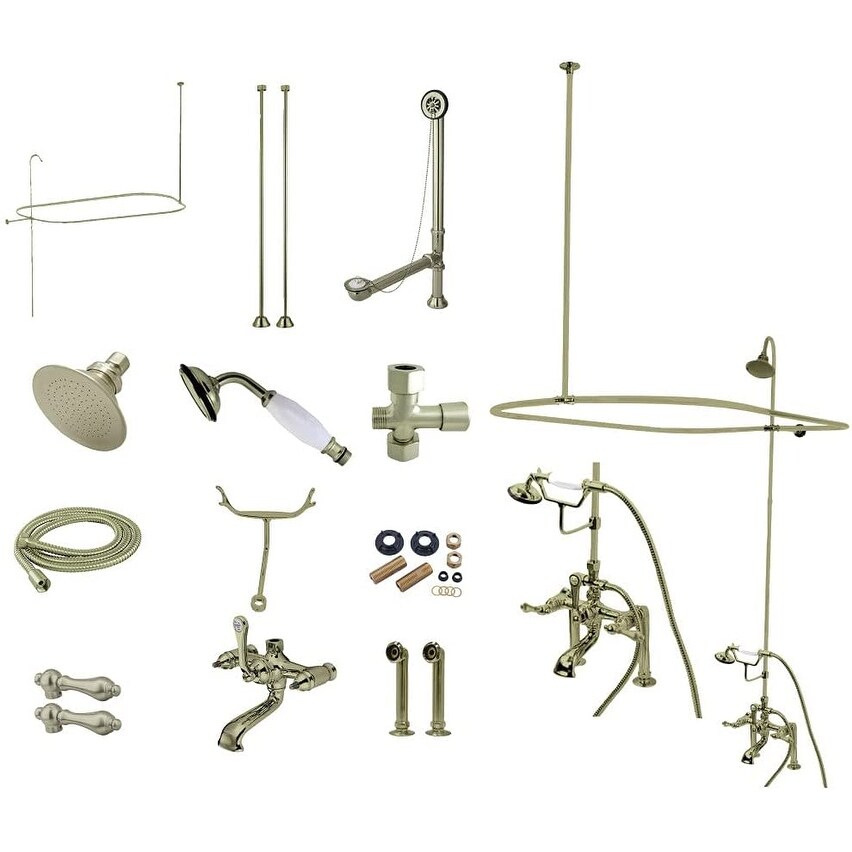 Kingston Brass CCK117.DAL Vintage Tub and Shower Package with Shower