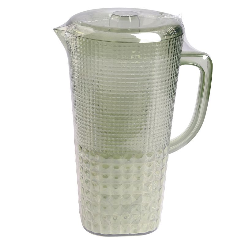 5-Piece Geomteric Plastic Pitcher and Tumbler Set