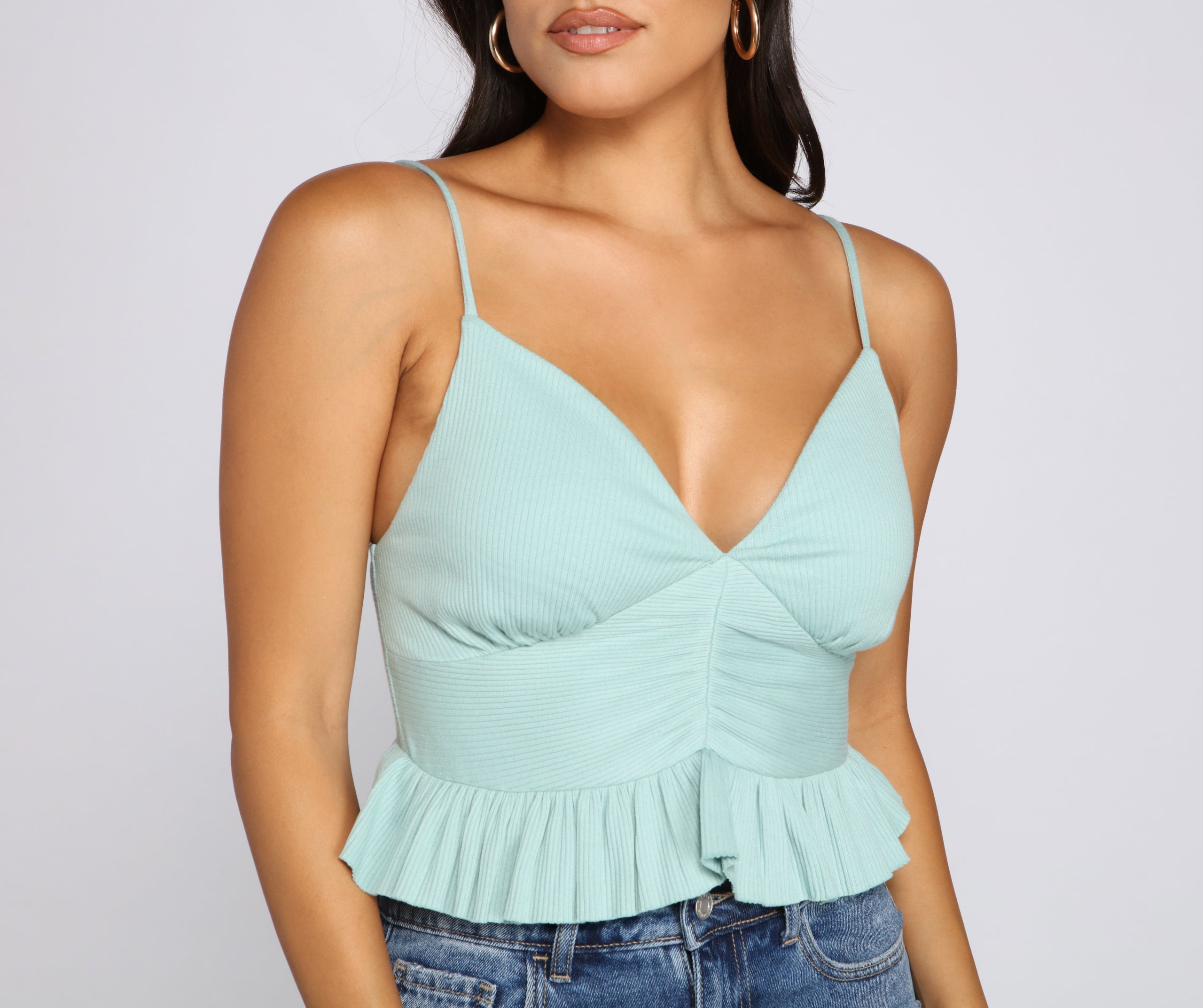 Flirty Flair Ruffled Crop Top