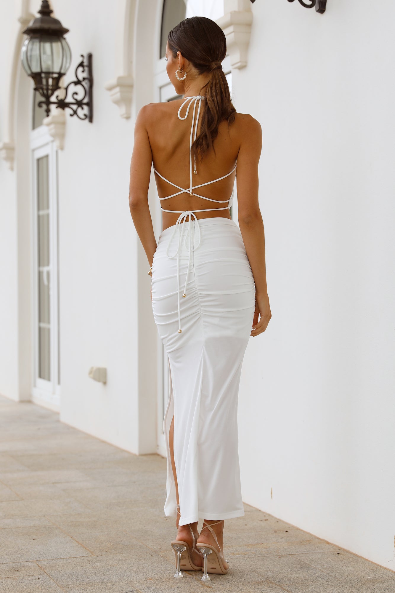 Pure Bliss Midi Dress White