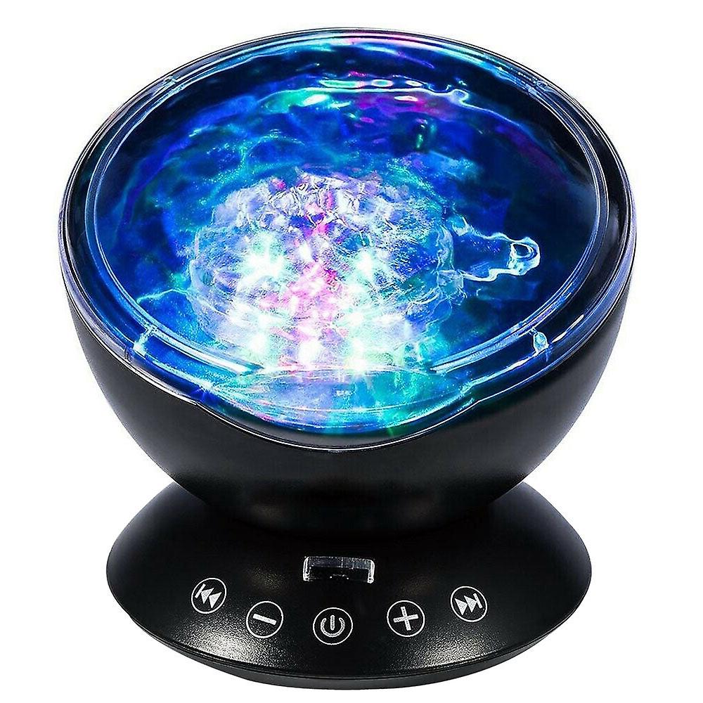 Led ocean wave projector night light