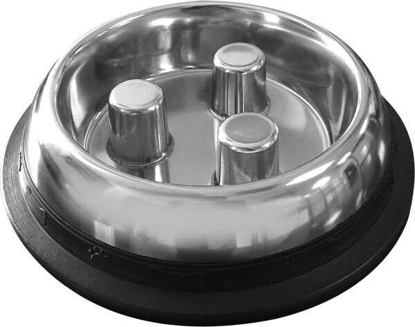 QT Dog Brake-Fast Non-Skid Stainless Steel Dog and Cat Bowl