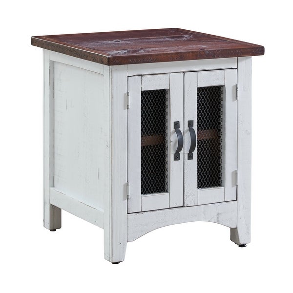 Picket House Furnishings Nolan End Table in White