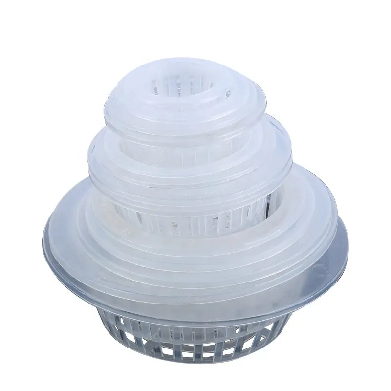 hydroponic net pots transparent clear orchid breathable drainage anti rot root special mesh plastic flower mesh pot net cup