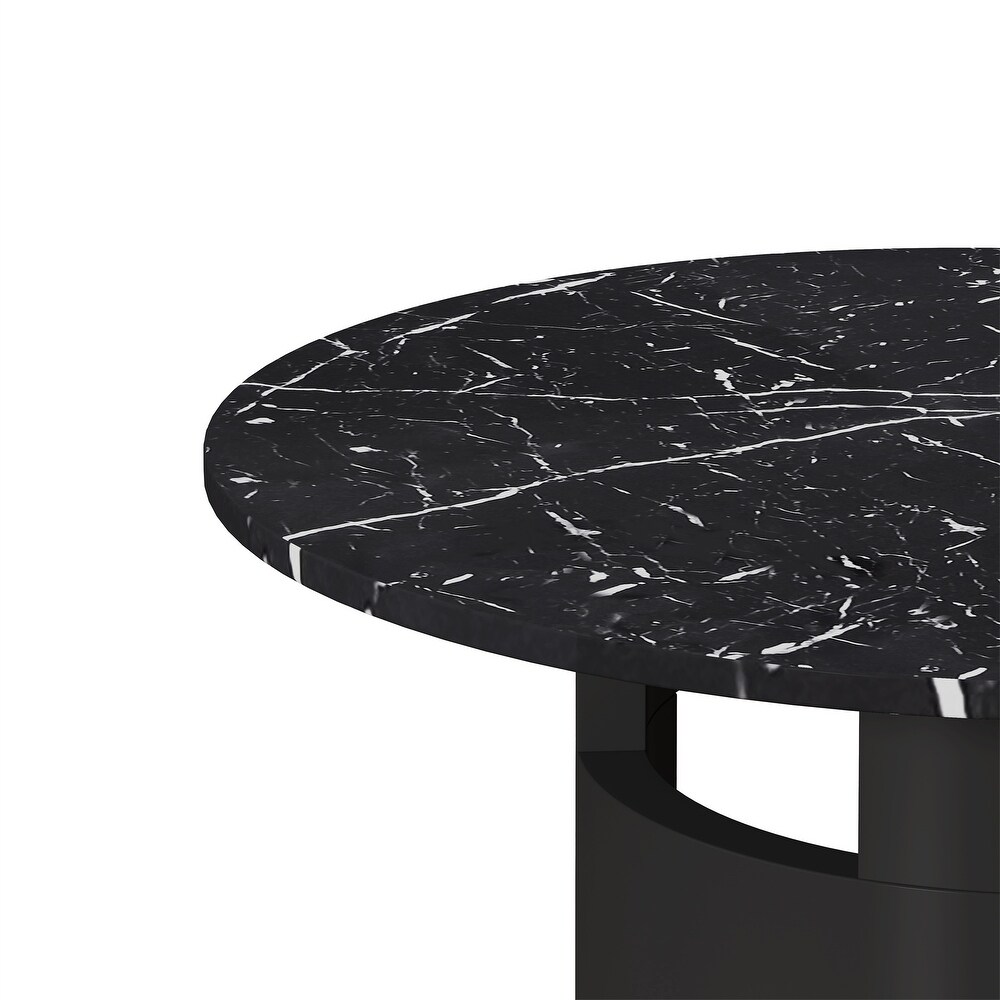 42 Inch With Marble Table Top Round Dining Table