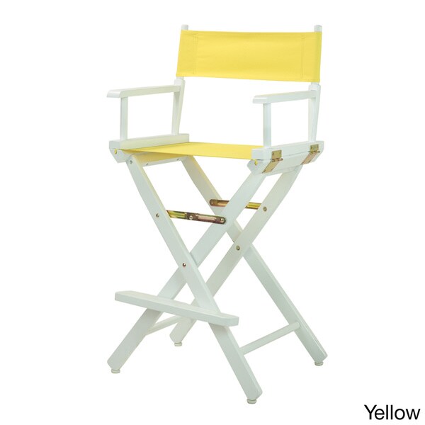 White Frame 30-inch Director's Chair