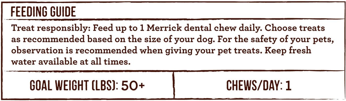 Merrick Fresh Kisses Double-Brush Coconut + Botanical Oils Infused Large Dental Dog Treats