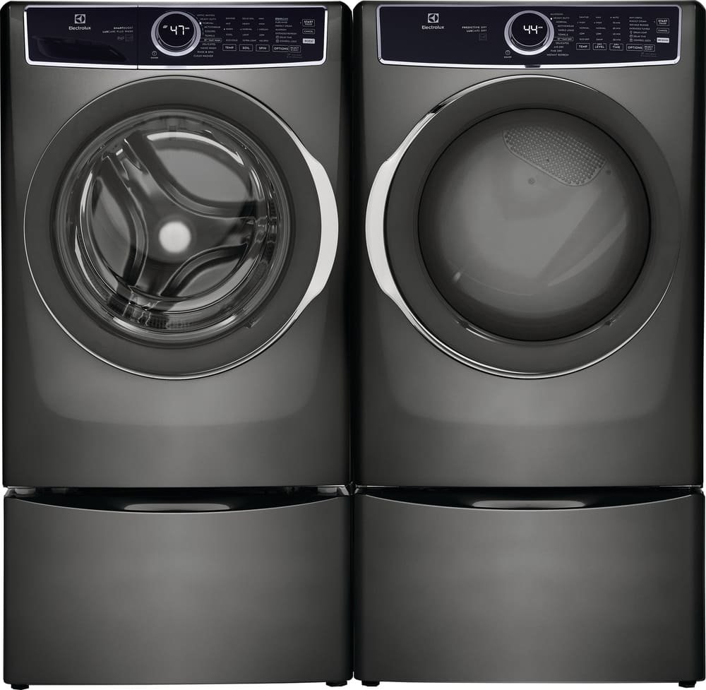 Electrolux 8 Cu. Ft. Titanium Front Load Perfect Steam Gas Dryer With LuxCare Dry And Instant Refresh