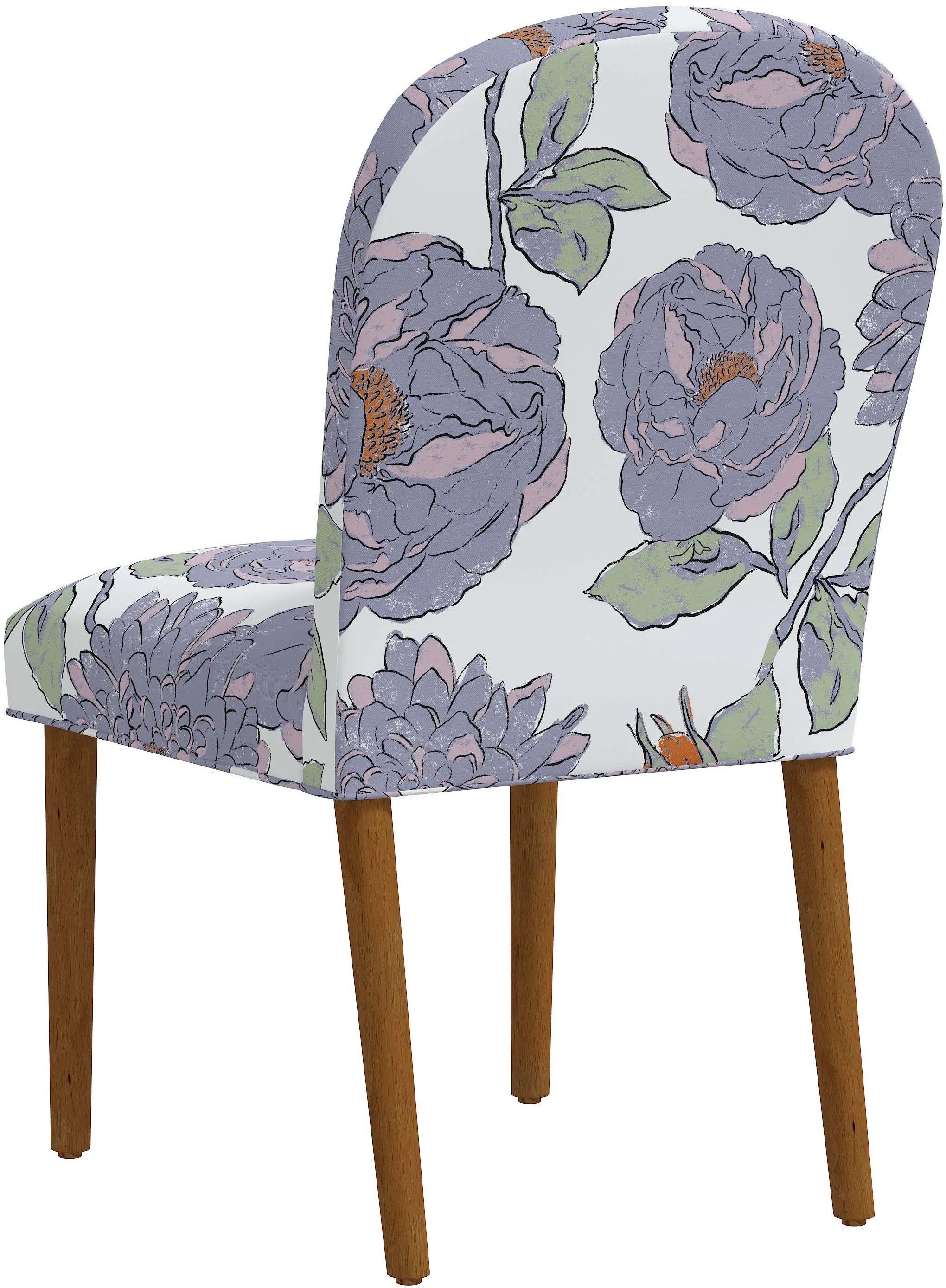 Dillan Periwinkle Floral Dining Chair - Skyline Furniture