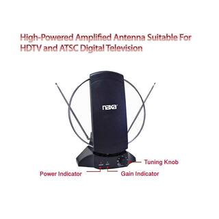 Naxa High Powered Amplified Antenna Suitable For HDTV and ATSC Digital Television NAA-308