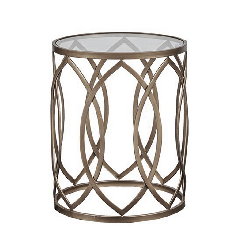 Madison Park Coen Eyelet Cutout End Table