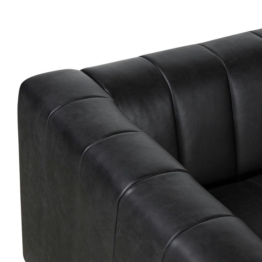 Poly and Bark Canale Sofa   Genuine Italian Leather