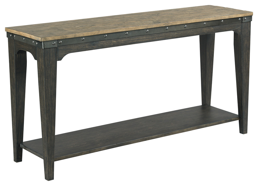 Emma Mason Signature Playa Inn Artisans Hall Console in Charcoal   Industrial   Console Tables   by Emma Mason  Houzz