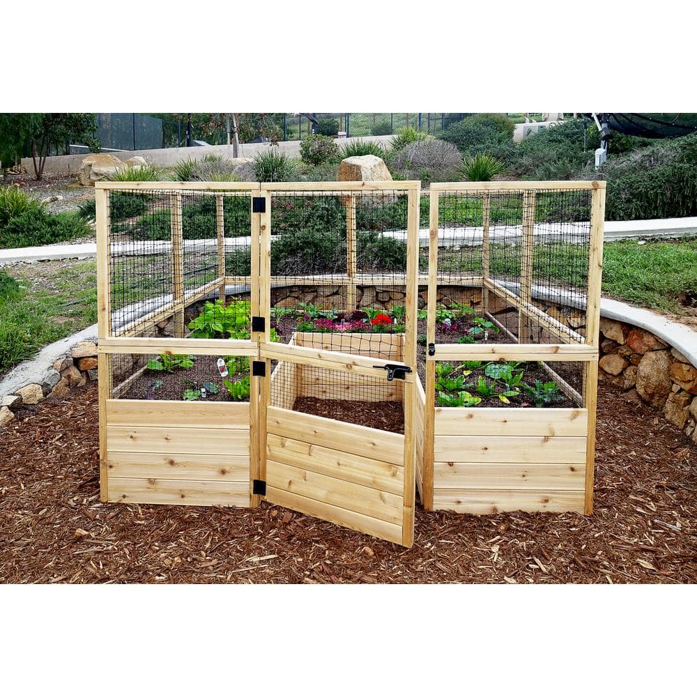 Outdoor Living Today 8 ft. x 8 ft. Garden in a Box with Deer Fencing RB88DFO