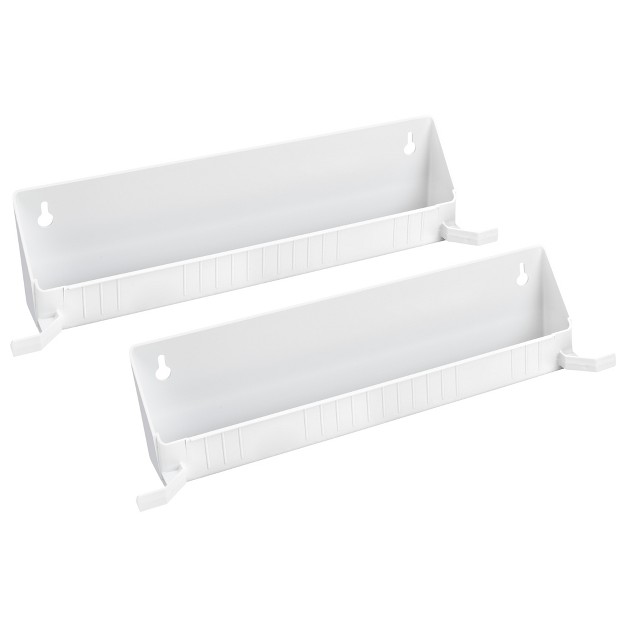 Rev a shelf Tip out Accessory Organizer Tray For Kitchen Bathroom Drawers With Heavy Duty Tab Stops 14 Inch White 2 pack 6562 14 11 52