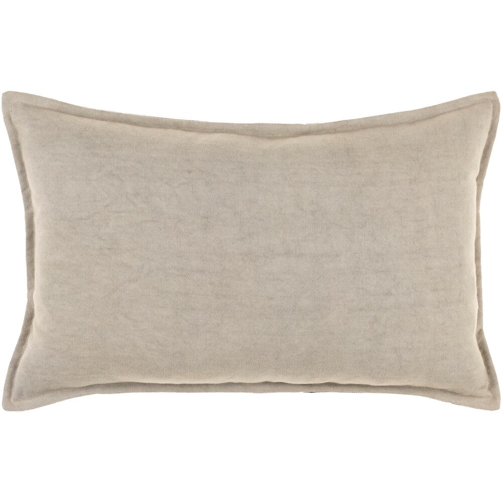 Lennex Two Tone Lumbar Pillow with Leather Accents