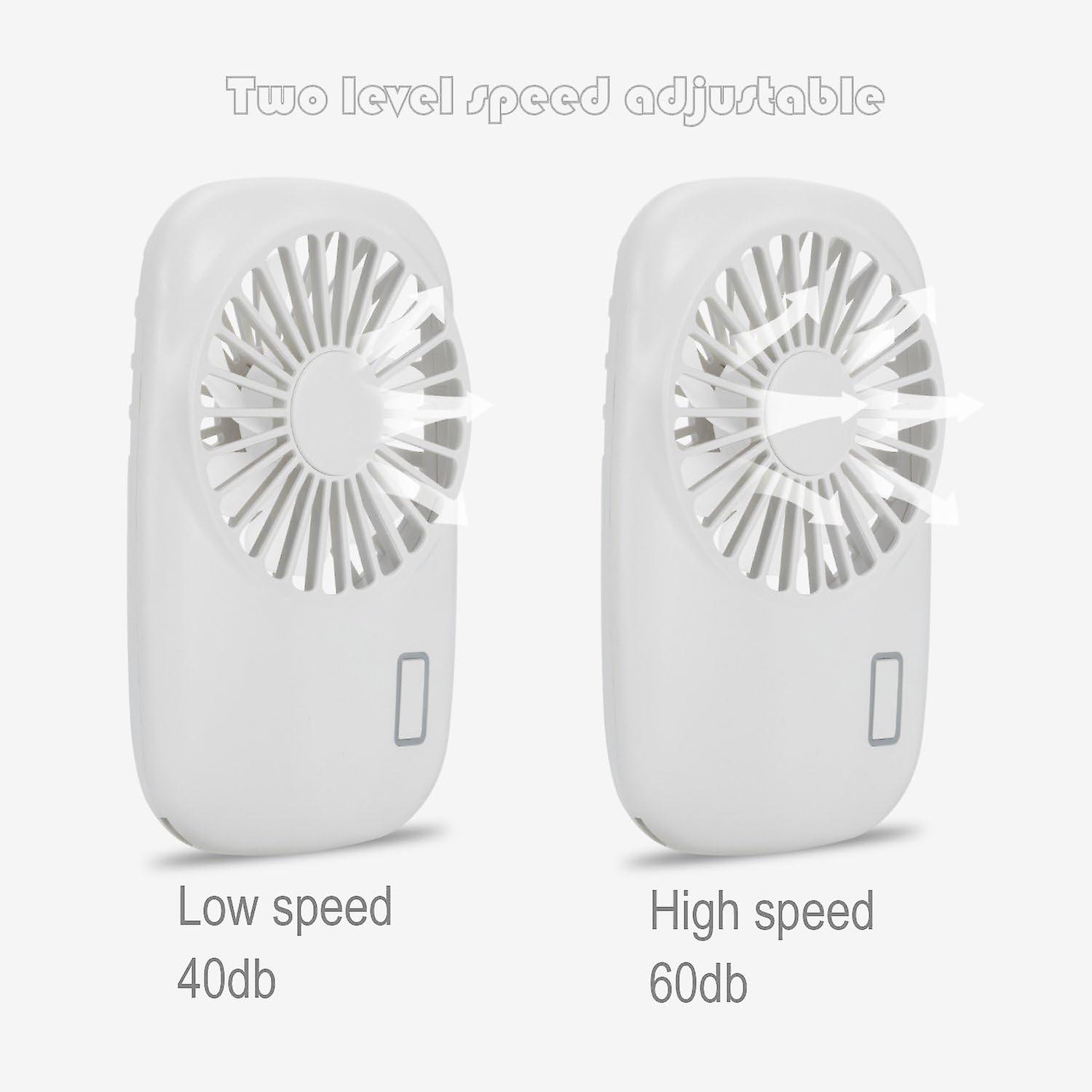 Handheld Fan Mini Fan Powerful Small Personal Portable Fan Speed Adjustable Usb Rechargeable Cooling For Kids Girls Woman Home Office Travel， White