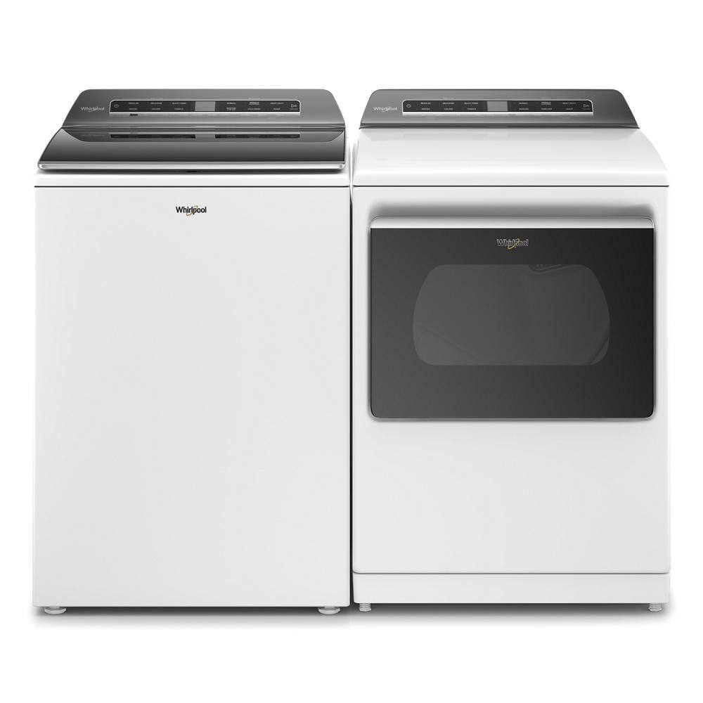 Whirlpool 5.3 cu. ft. Smart Top Load Washing Machine in White with Load and Go Built-In Water Faucet and Stain Brush ENERGY STAR WTW7120HW