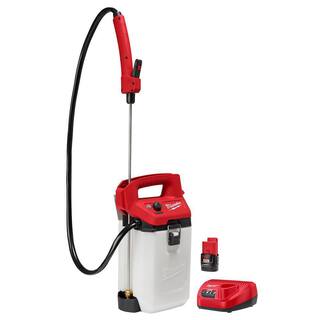 MW M12 12-Volt 2 Gal. Lithium-Ion Cordless Handheld Sprayer Kit with 2.0 Ah Battery and Charger 2528-21G2