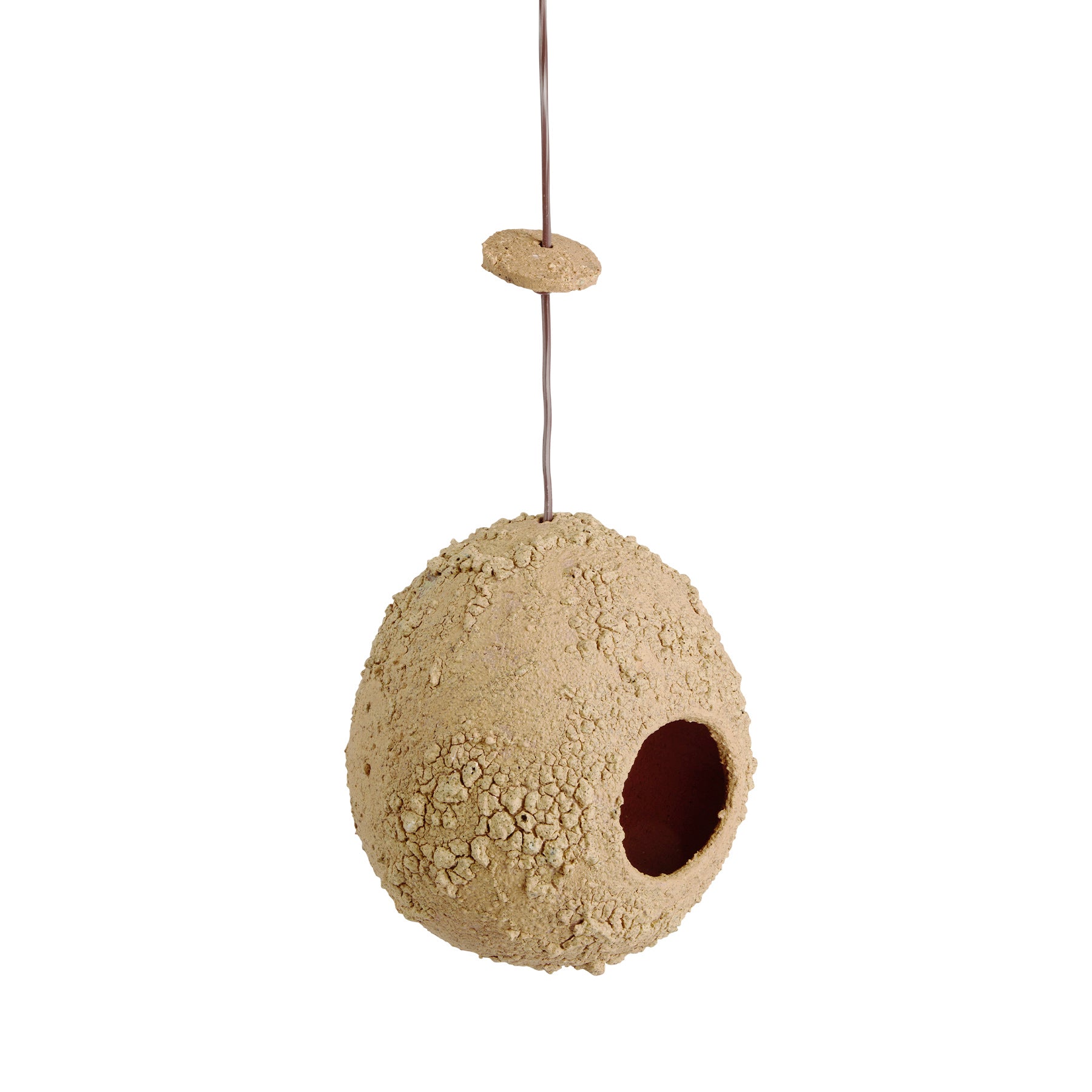 Ceramic Birdhouse in Tan