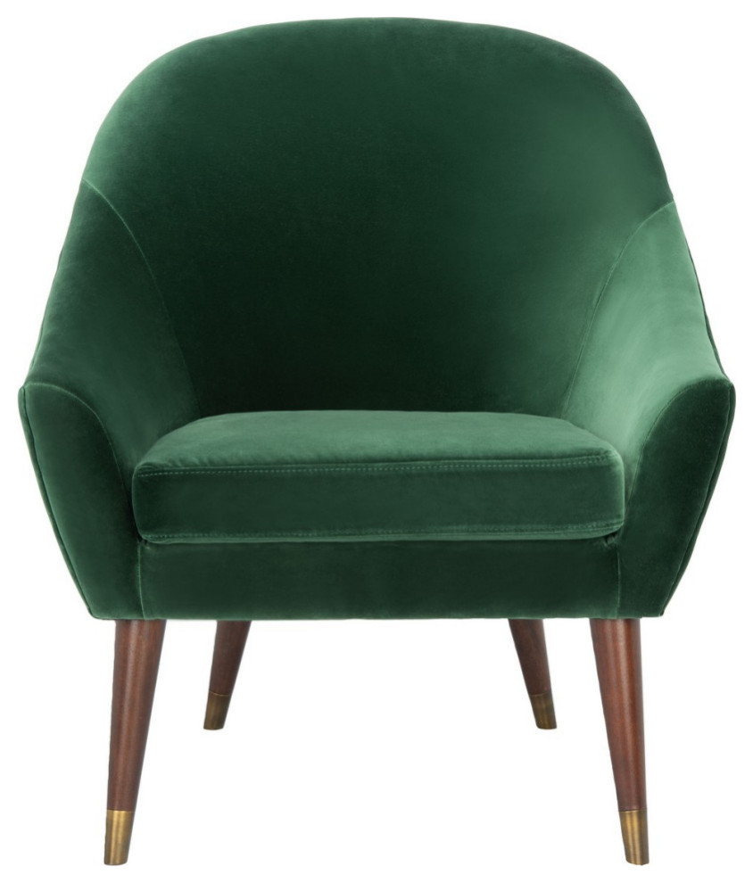 Potter Barrel Back Forest Green Chair   Midcentury   Armchairs And Accent Chairs   by V.S.D Furniture  Houzz