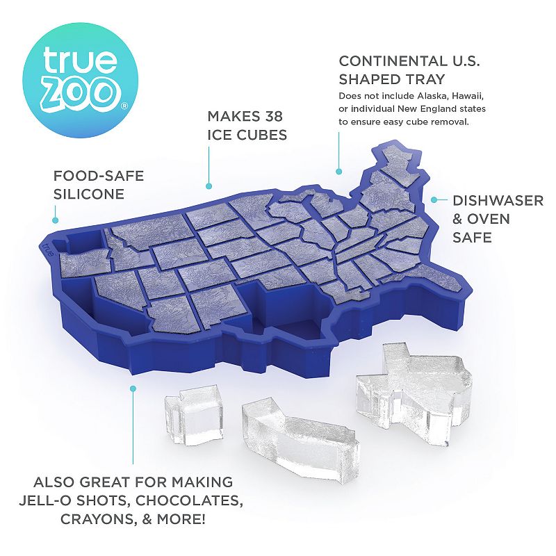 Truezoo U Ice of A Ice Blue Silicone Cube Tray