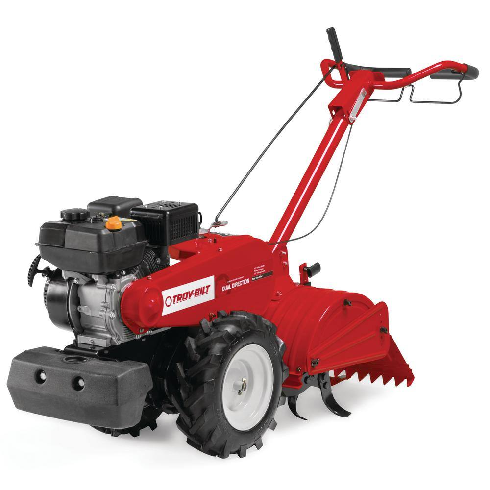 Troy-Bilt Mustang 18 in. 208 cc Gas OHV Engine Rear Tine Garden Tiller with Forward and Counter Rotating Tilling Options Mustang DDT