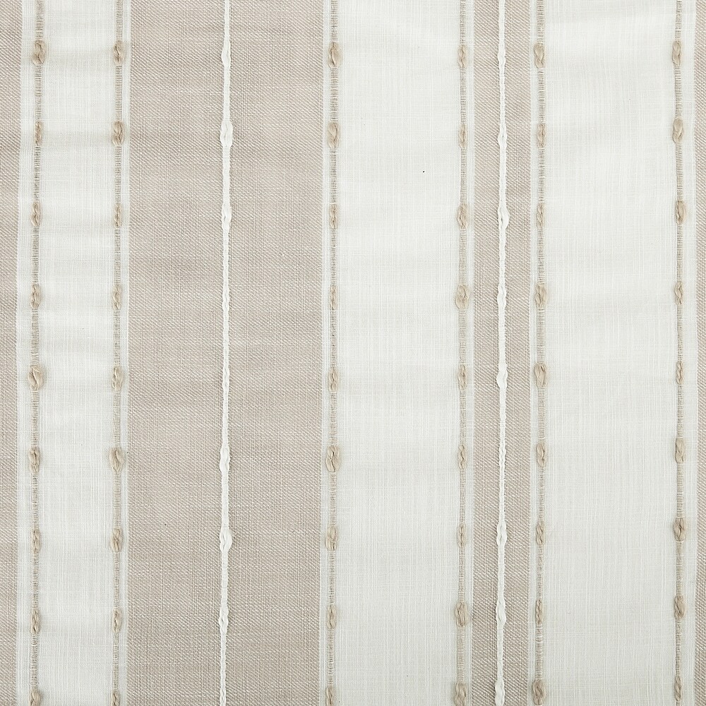 Archaeo Slub Texture Stripe Cotton Curtain  Single Panel