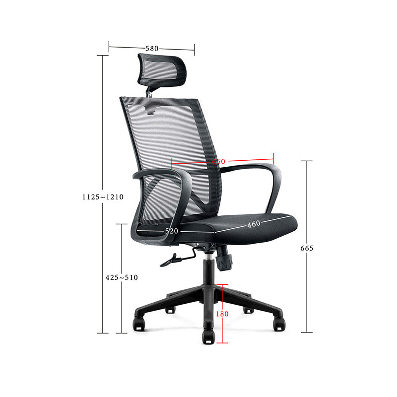 ERIK Executive Office Chair with Headrest- Black