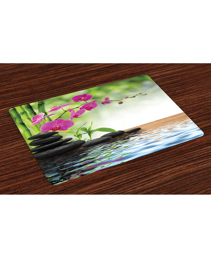 Ambesonne Spa Place Mats Set of 4