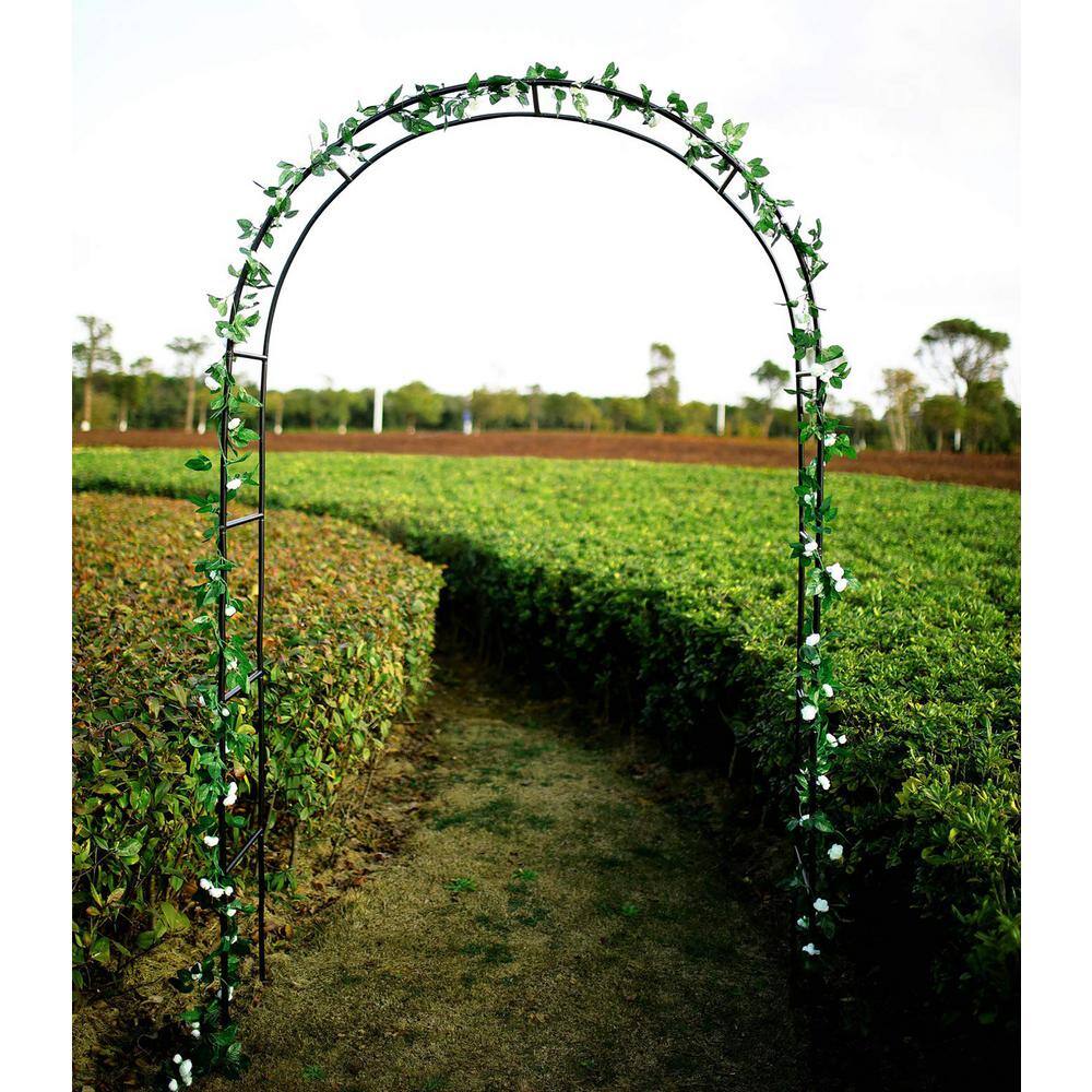 92 in. Metal Garden Arch Wide Sturdy Metal Trellis TG10071