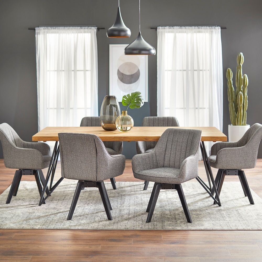 Lifestorey Phyllis 7 piece Solid Wood Dining Set